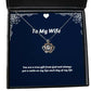 new wife you are a true from god and always put a smile on my lips each day of my life wife crown pendant necklace from husband
