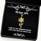 epic wife i wish for your happiness because i know how much you mean to me wife sunflower pendant necklace from husband