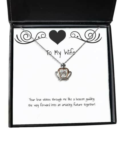 best wife your love shines through me like a beacon guiding the way forward into epic christmas crown pendant necklace from wife