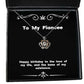funny fiancee gifts happy birthday to the love of my life and the bane of my holiday crown pendant necklace for fiancee engagement ring wedding ring bridal jewelry grooms gift proposal