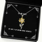 sarcasm wife my wife is an awesome naval architect wife sunflower pendant necklace from husband