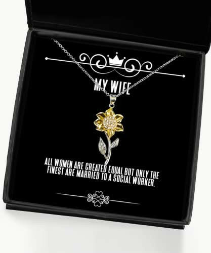 unique wife sunflower pendant necklace all women are created equal but only the finest are married to cheap for wife holiday