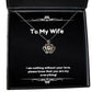 cool wife i am nothing without your love please know that you are my everything holiday crown pendant necklace for wife