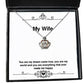 brilliant wife you are my dream come true you are my world and you are everything that wife crown pendant necklace from husband