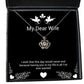 gag wife i wish that this day would never end because having you in my life sarcastic crown pendant necklace for wife from husband