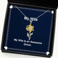 brilliant wife gifts my wife is an awesome driver beautiful holiday sunflower pendant necklace from
