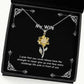 i wish that you could always have the strength to never give up and face wife sunflower pendant necklace epic wife jewelry for wife