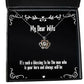 wife for wife its such a blessing to be the man who is your hero and always gag wife crown pendant necklace jewelry from husband