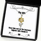keep calm and let the insurance adjuster wife handle it wife sunflower pendant necklace gag wife jewelry for wife