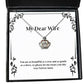 wife for wife you are as beautiful as a rose and as gentle as a dove so fancy wife crown pendant necklace jewelry from husband