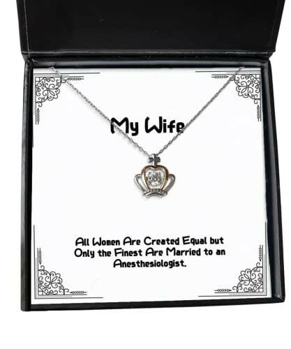 unique wife crown pendant necklace all women are created equal but only gifts for wife present from husband jewelry for wife christmas hanukkah kwanzaa new years eve valentines day easter