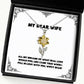 wife for wife all my dreams of what real love would feel like came true joke wife sunflower pendant necklace jewelry from husband