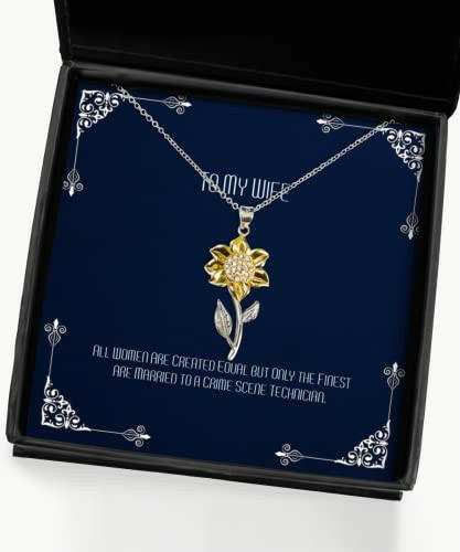wife gifts for wife all women are created equal but only the finest love wife sunflower pendant necklace jewelry from husband wedding engagement bridesmaid girlfriend fianc significant