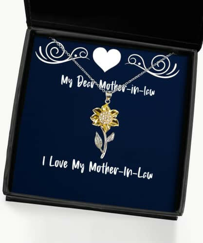 i love my mother in law sunflower pendant necklace mother in law fun gifts for mother in law