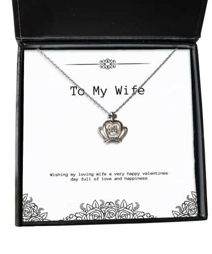 wife gifts for wife wishing my loving wife a very happy valentines day cheap wife crown pendant necklace jewelry from husband funny wife gift ideas funny gifts for wife funny birthday gifts