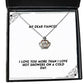 sarcasm fiancee crown pendant necklace i love you more than i love hot showers on a cold day present for cheap gifts from christmas hanukkah kwanzaa new years eve valentines day easter