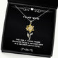 the only thing more badass than a secretary is a sunflower pendant necklace wife present from husband unique idea jewelry for wife