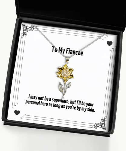 new fiancee gifts i may not be a superhero but ill be your personal hero beautiful birthday sunflower pendant necklace from funny jewelry gift ideas unique funny jewelry gifts handmade funny