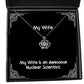 wife for my wife is an awesome nuclear scientist perfect wife crown pendant necklace jewelry from husband