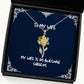 wife for my wife is an awesome surgeon cheap wife sunflower pendant necklace jewelry from husband