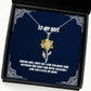 new wife darling wife every day i love you more than yesterday and every time were holiday sunflower pendant necklace for wife
