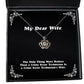 inspire wife crown pendant necklace the only thing more badass than a crime scene technician is present for wife from husband