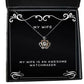 perfect wife crown pendant necklace my wife is an awesome watchmaker inspire for valentines day