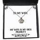 wife for wife my wife is my high priority beautiful wife crown pendant necklace jewelry from husband