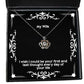 wife for wife i wish i could be your first and last thought every inspirational wife crown pendant necklace jewelry from husband