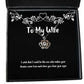 wife for wife i wish that i could be the one who makes your dreams inappropriate wife crown pendant necklace jewelry from husband