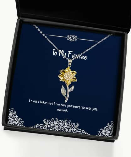 perfect fiancee sunflower pendant necklace im not a baker but i can make your gifts for present from jewelry for fiancee engagement gifts bridal shower gifts wedding gifts bride gifts