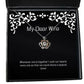 funny wife whenever were together i wish our hearts were one so that we could funny crown pendant necklace for wife from husband
