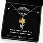 epic wife the only thing more badass than a shampooer is a shampooers cute christmas sunflower pendant necklace for wife