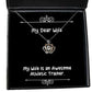 love wife my wife is an awesome athletic trainer inappropriate valentines day crown pendant necklace for