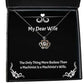 brilliant wife the only thing more badass than a machinist is a machinists wife wife crown pendant necklace from husband
