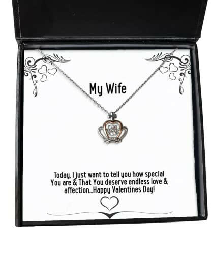 useful wife today i just want to tell you how special you are that you deserve holiday crown pendant necklace for wife