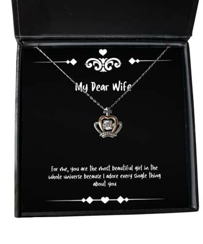 for me you are the most beautiful girl in the whole universe because i adore crown pendant necklace wife jewelry fancy for wife