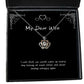 nice wife gifts i wish that we would wake up every day looking at each other and never unique holiday crown pendant necklace from wife