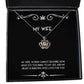 my wife words cannot describe how much joy you bring to my life and my heart is crown pendant necklace wife jewelry new for wife