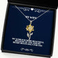 my world is more beautiful because of you and my heart beats only for wife sunflower pendant necklace unique wife jewelry for wife