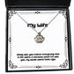 special wife being with you makes everything else in life worth it because when im with wife crown pendant necklace from husband