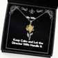brilliant wife keep calm and let the director wife handle it reusable holiday sunflower pendant necklace from wife