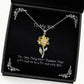 the only thing more badass than a president is a presidents sunflower pendant necklace wife jewelry unique gifts for wife birthday present idea
