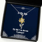 wife for my wife is an awesome psychologist brilliant wife sunflower pendant necklace jewelry from husband