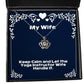 nice wife crown pendant necklace keep calm and let the yoga instructor wife handle it unique for wife holiday