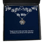 joke wife though we may be miles apart today know that i am thinking of you cute holiday crown pendant necklace for wife