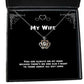 you are always on my mind because theres no one else i want to think wife crown pendant necklace sarcasm wife jewelry for wife