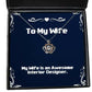 funny wife my wife is an awesome interior designer cool crown pendant necklace for from husband
