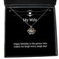 nice wife gifts happy birthday to the person who makes me laugh every single day wife crown pendant necklace from husband