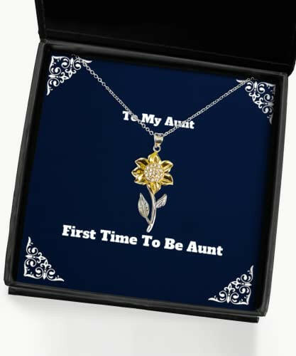 inappropriate aunt sunflower pendant necklace first time to be aunt gifts for present from for aunt